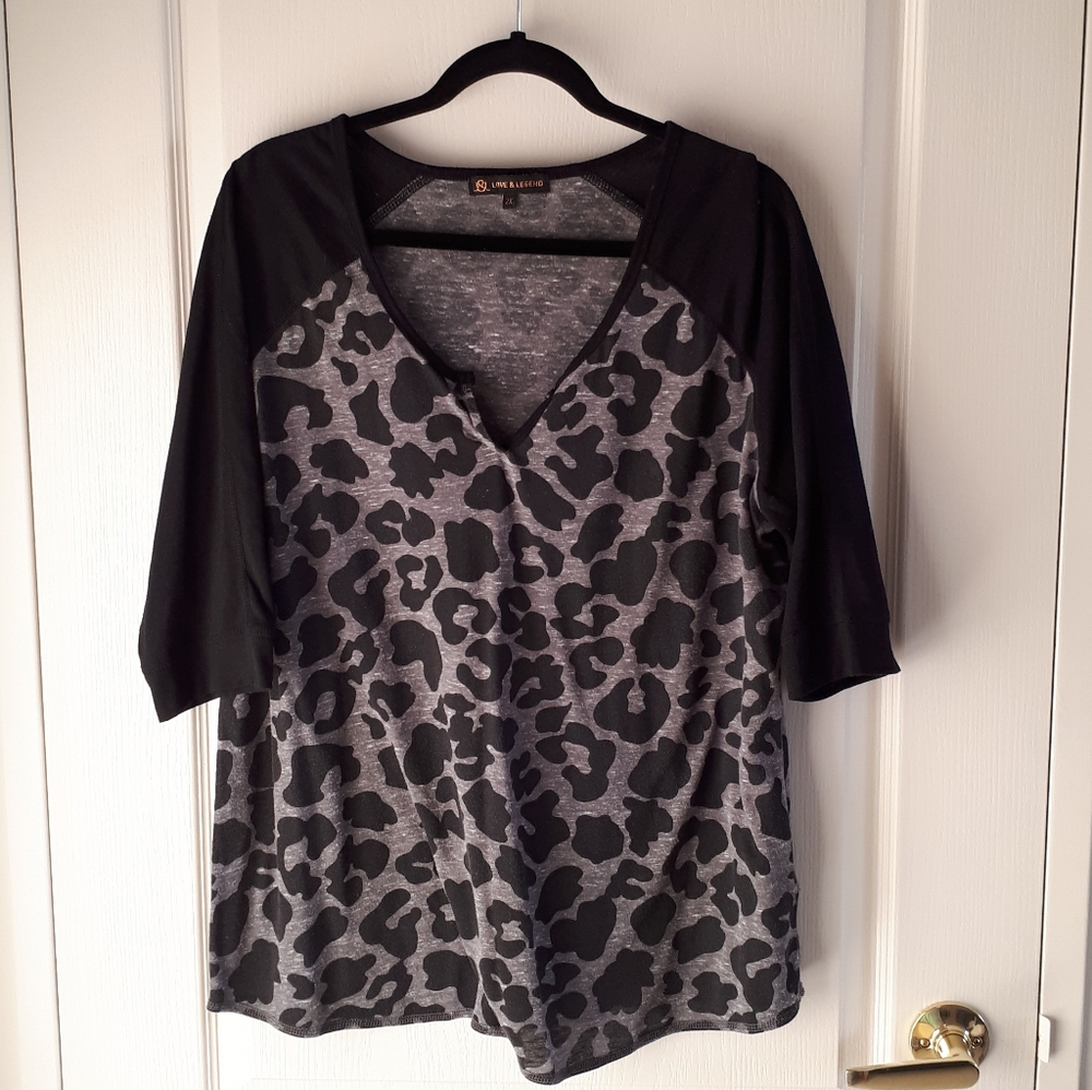 Love & Legend 3/4 Sleeve Print Shirt